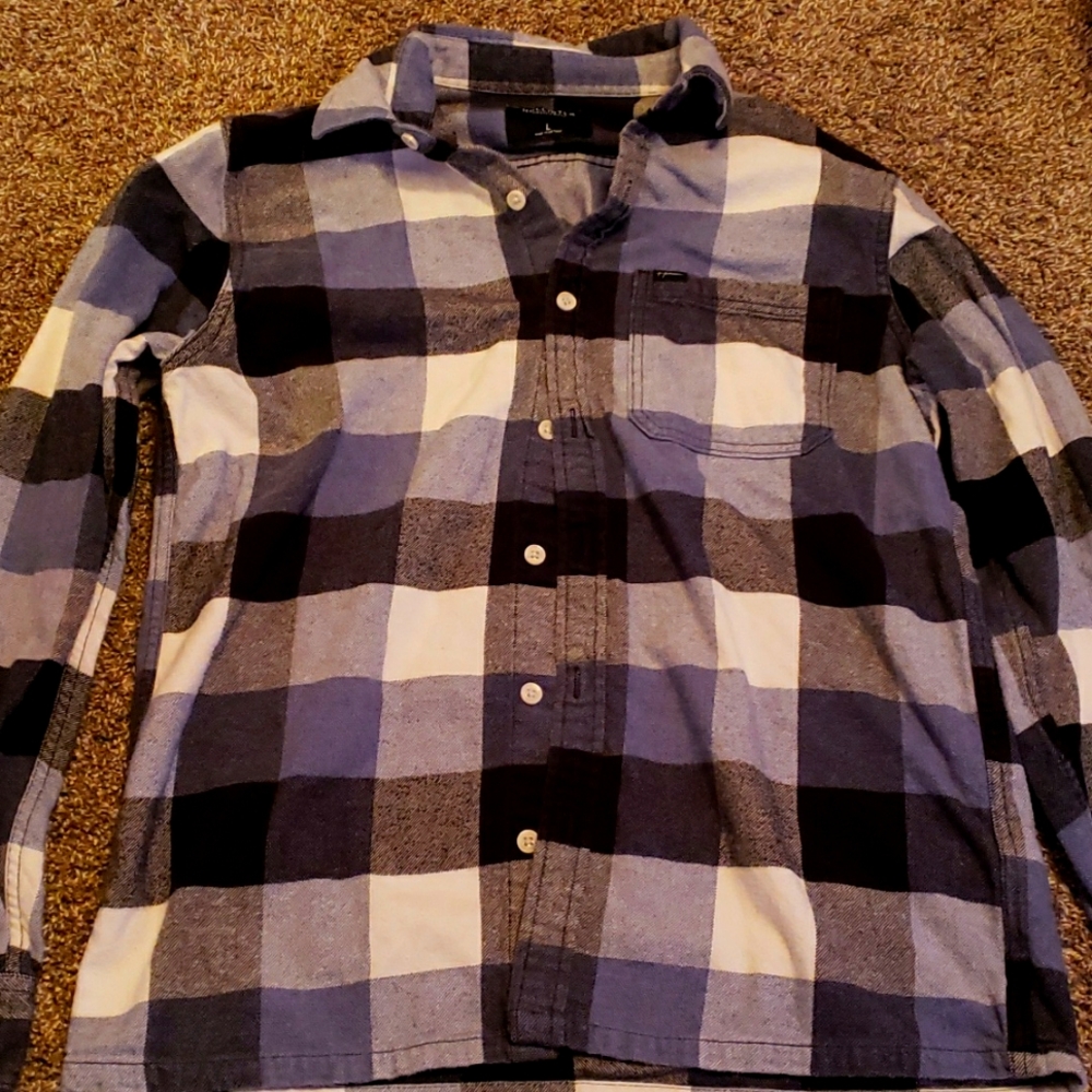 Large Blue Hollister Flannel